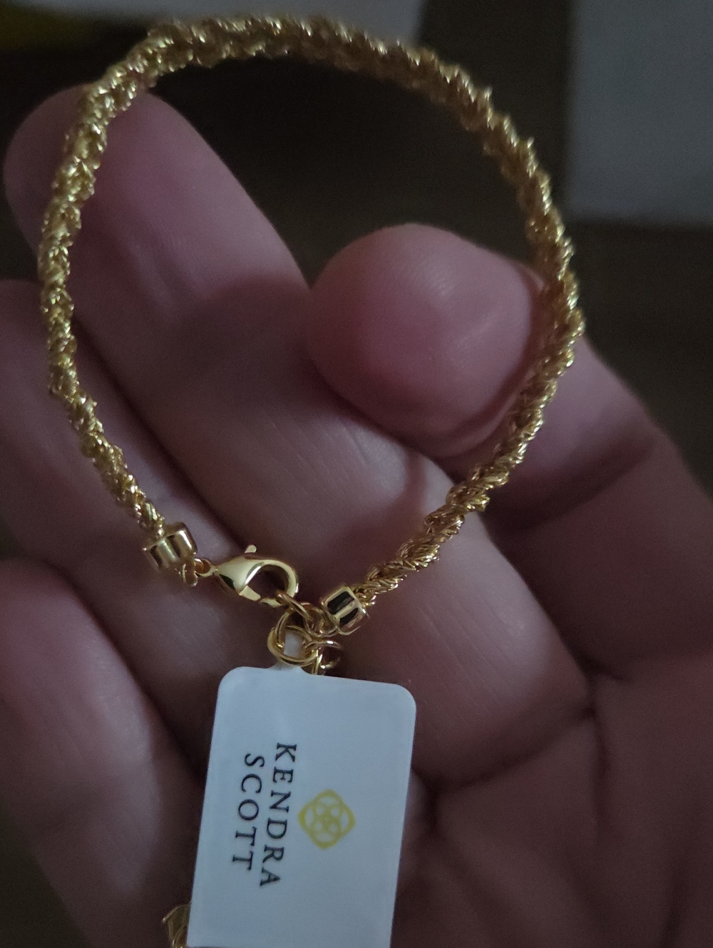 Kendra Scott Gold Twisted Rope Bracelet